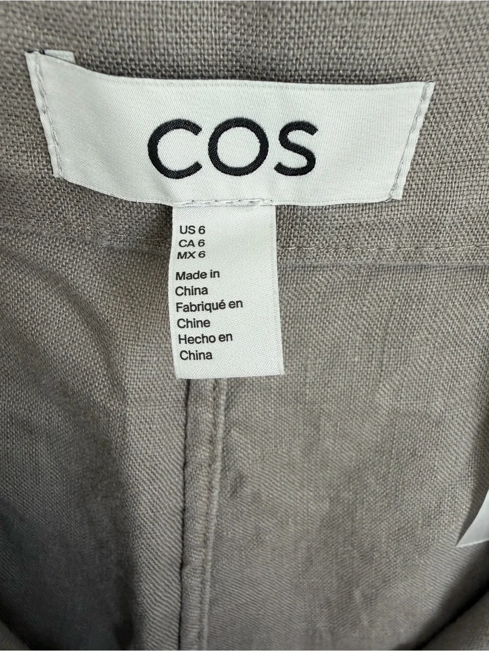 Cos Wide Leg Tailored Linen Pants